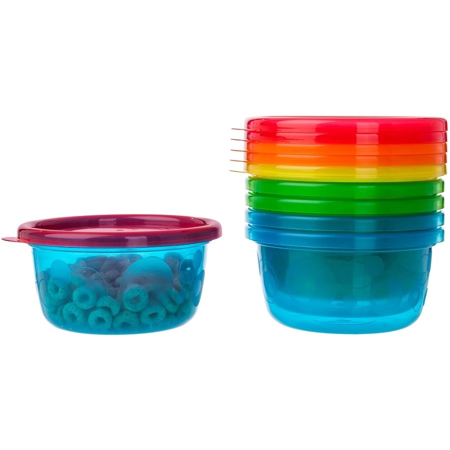 The First Years Take & Toss Bowls With Lids 236ML 6 Pack