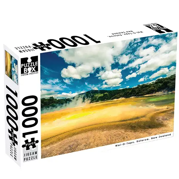 Puzzlers World 1000-Piece Jigsaw Puzzles, New Zealand, Wai-O-Tapu, Rotorua