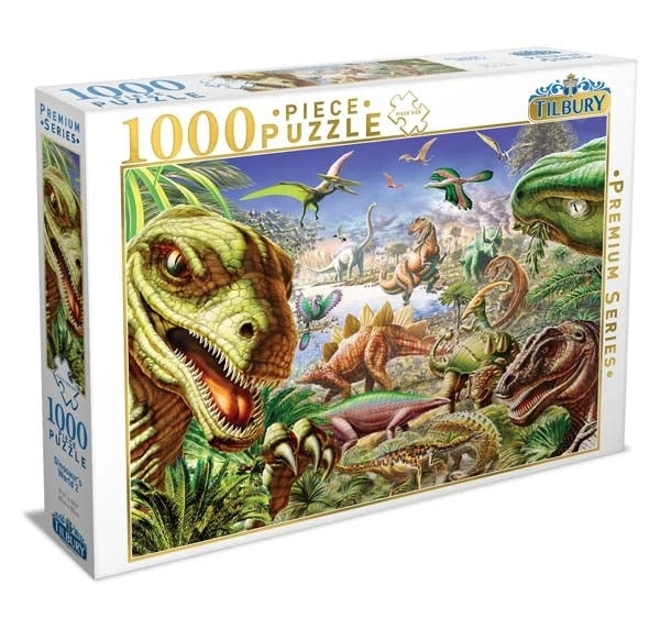 Tilbury 1000-Piece Jigsaw Puzzle, Dinosaur's World 2