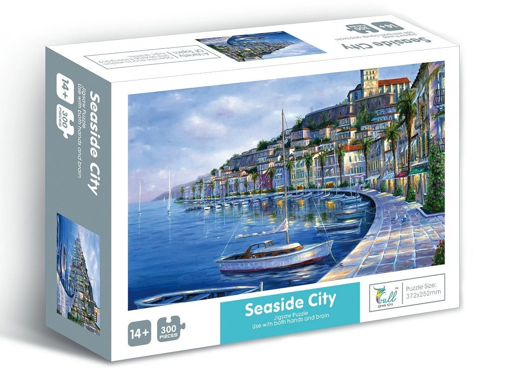 300-Piece Jigsaw Puzzle, Seaside City- 37x25cm