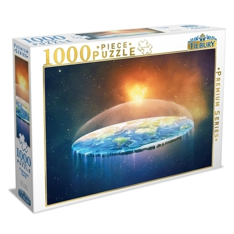 Tilbury 1000-Piece Jigsaw Puzzle, Flattened Earth