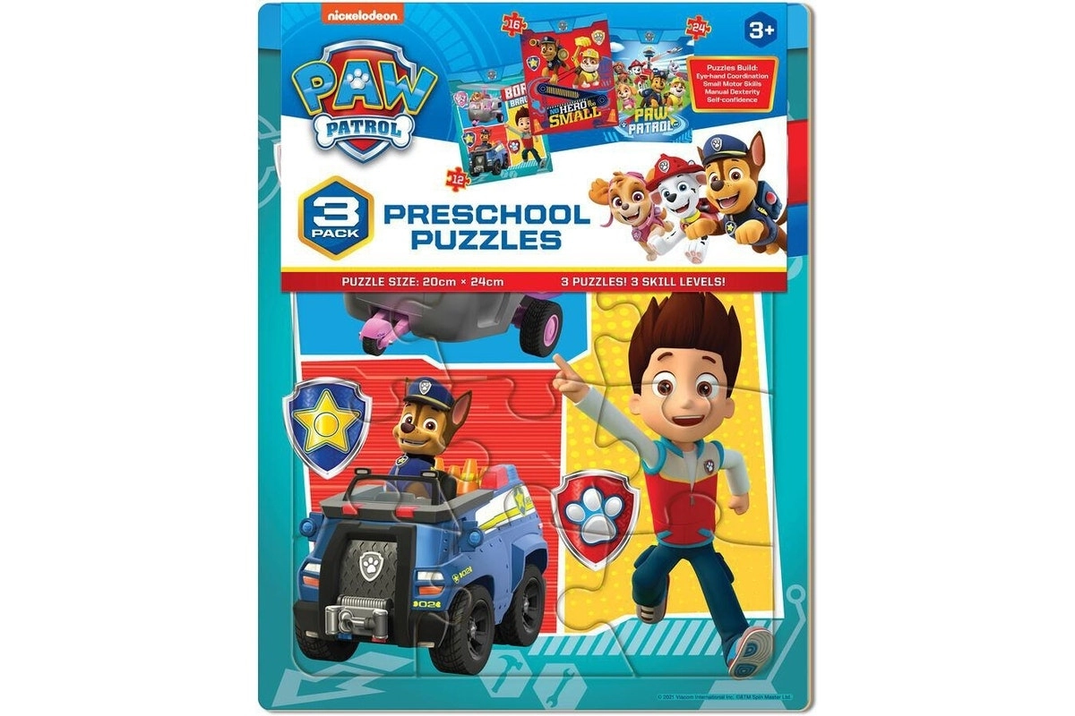 Paw Patrol Preschool Puzzles- 3pk