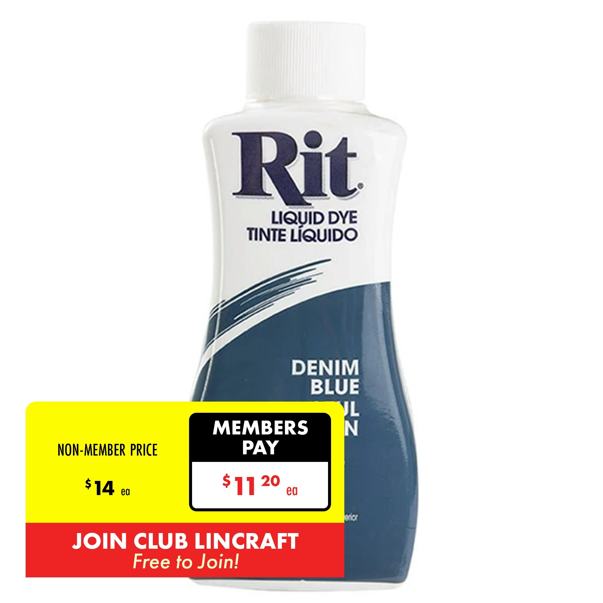 Rit Liquid Fabric Dye, Denim Blue- 236ml