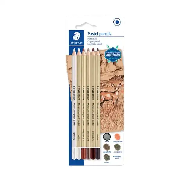 Staedtler Mars Lumograph Pastel Pencil- 6pk