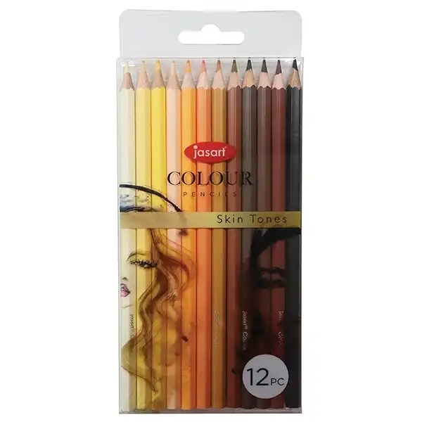 Jasart Studio Pencil, Skin Tones- Set of 12