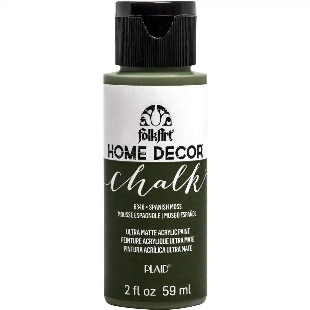 FolkArt Home Décor Chalk Paint, Spanish Moss- 2oz