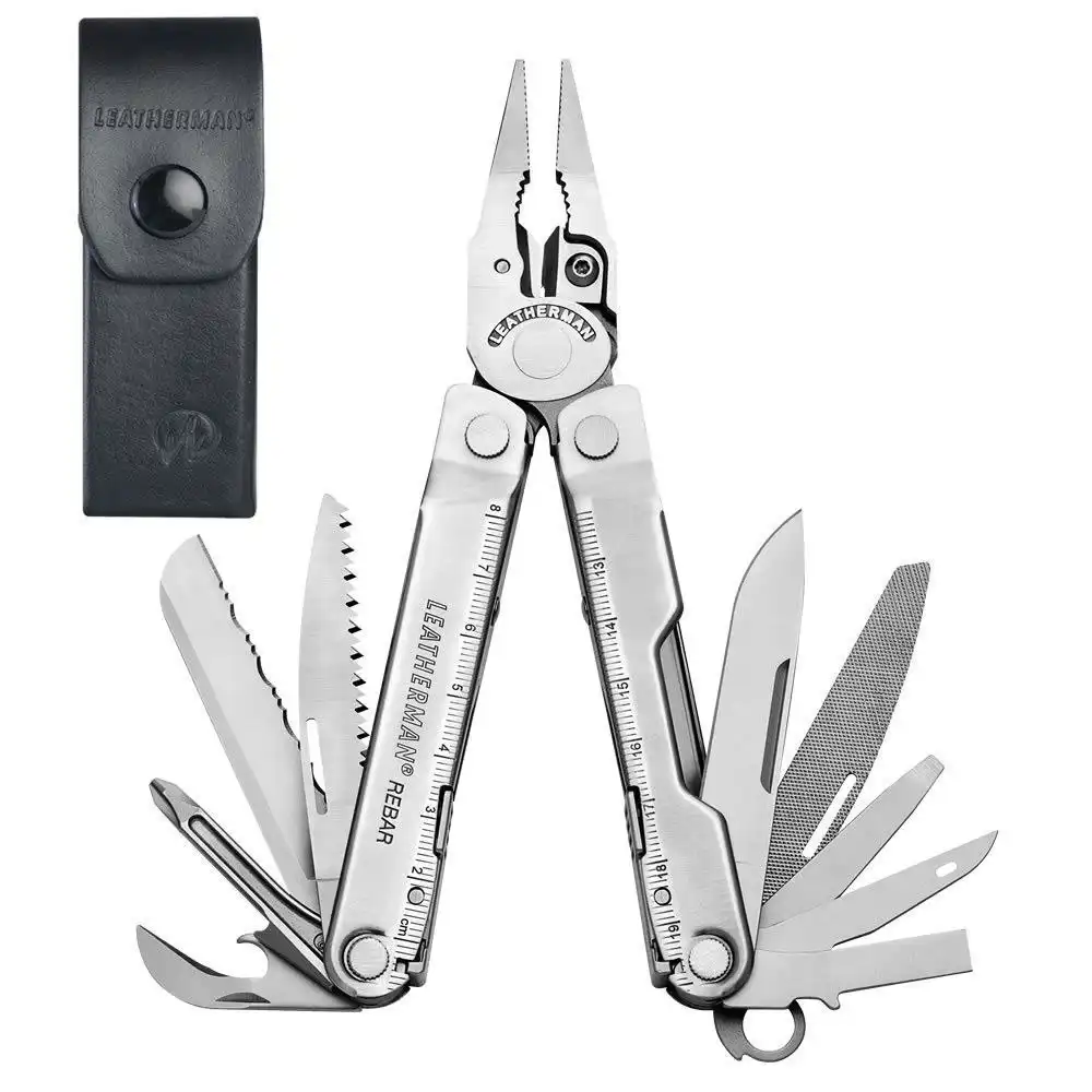 Leatherman Rebar Stainless Steel Multi-Tool & Leather Sheath