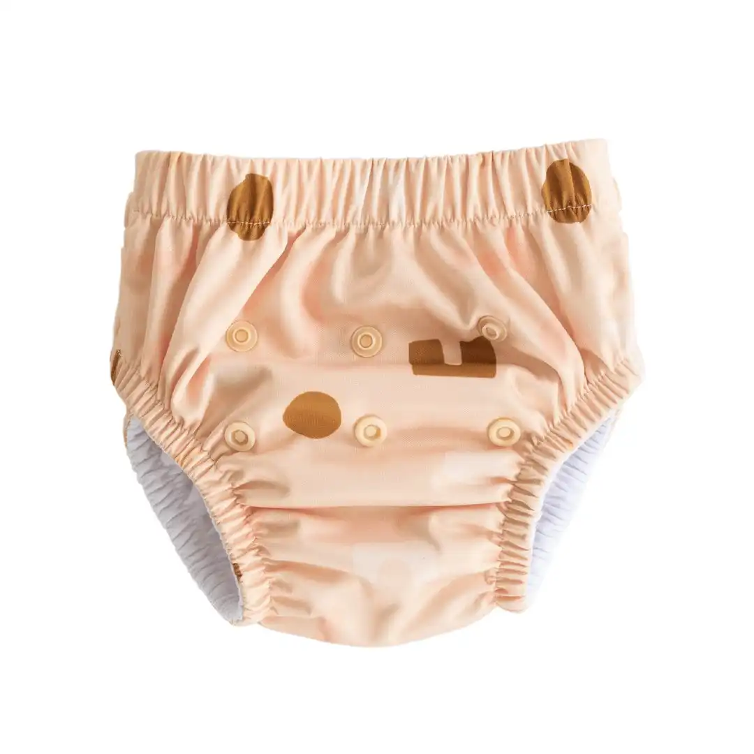 Bare and Boho Reusable Swim Nappy Junior 15kg+ Blush Shapes 1 Pack