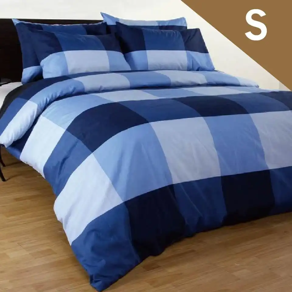 Magic Check Quilt Doona Duvet Cover Set