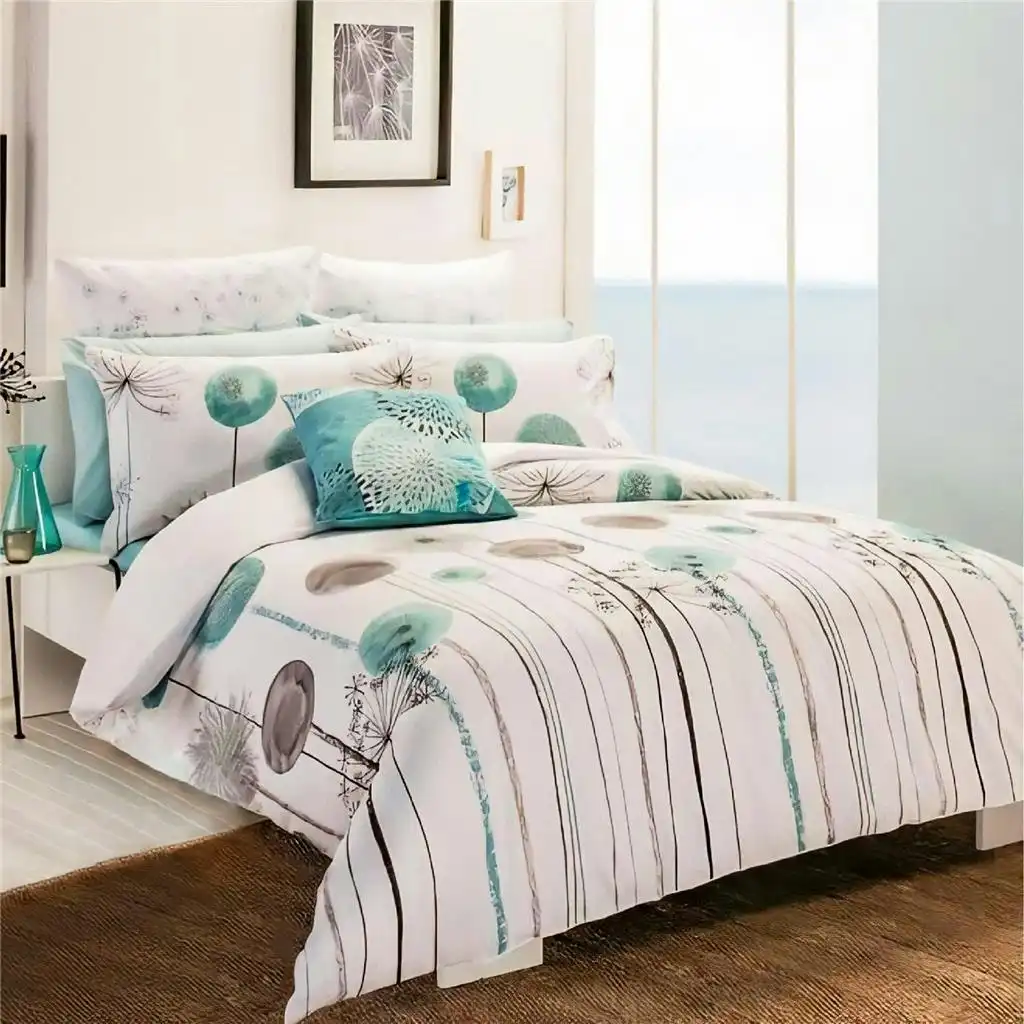 Romantic Dandelion Design Cotton Quilt Doona Duvet Cover Set