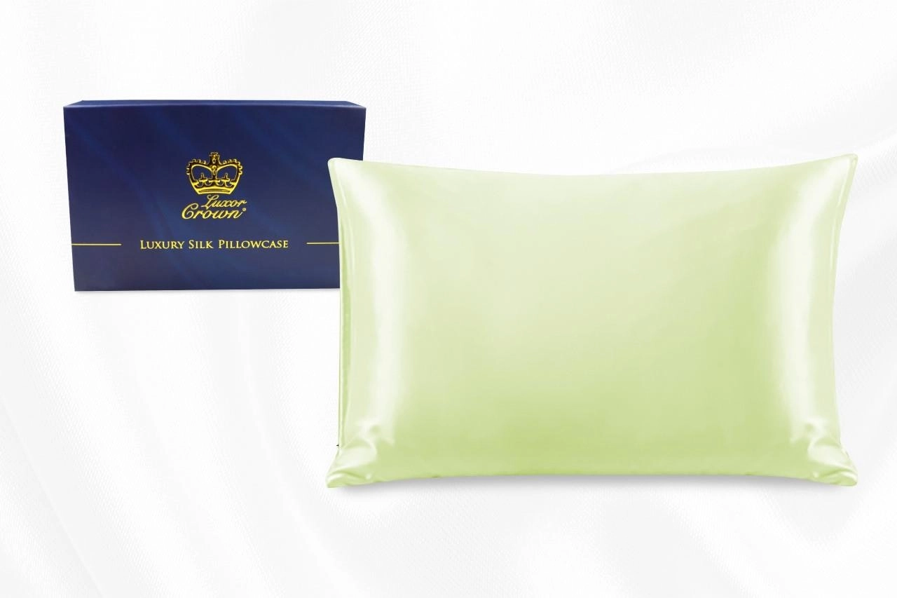 One Piece 100% Pure Two-Side Mulberry Silk Pillowcase Pistachio