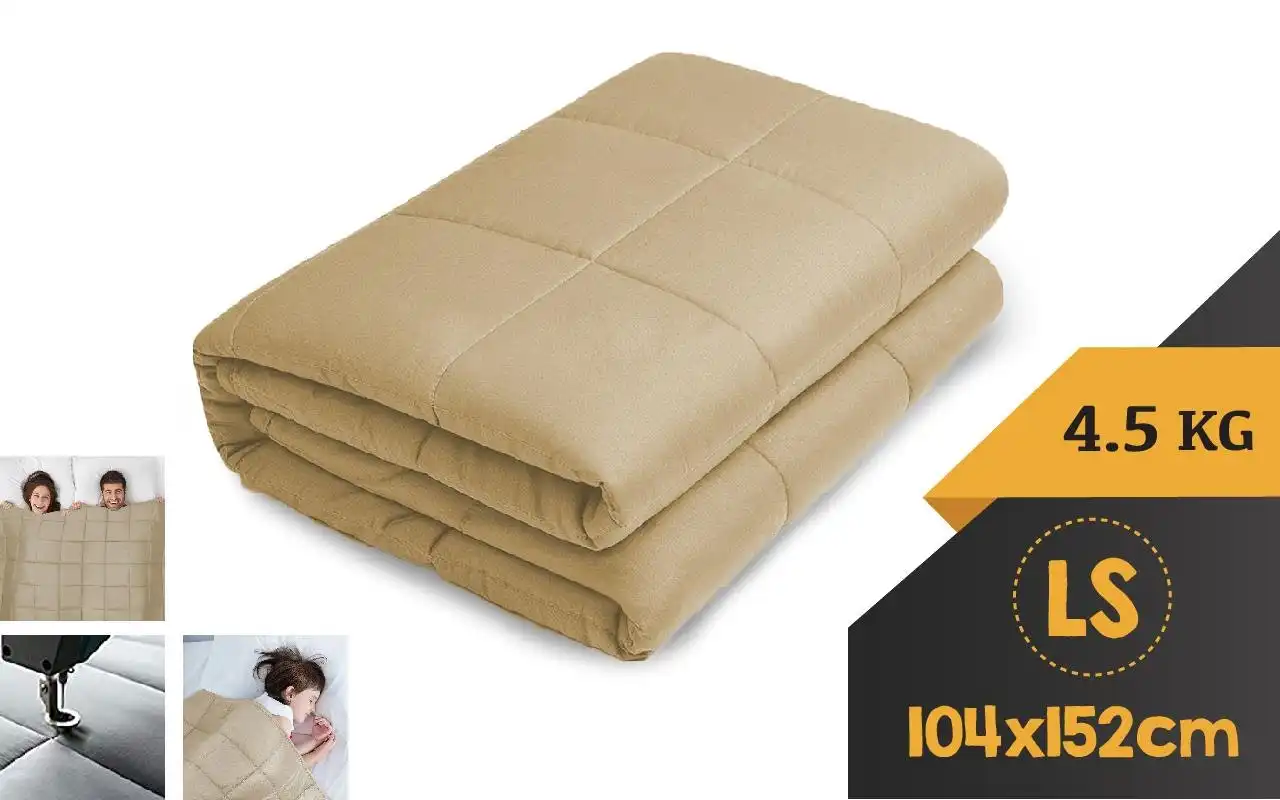 WEIGHTED BLANKET LONG SINGLE Heavy Gravity LINEN 4.5KG