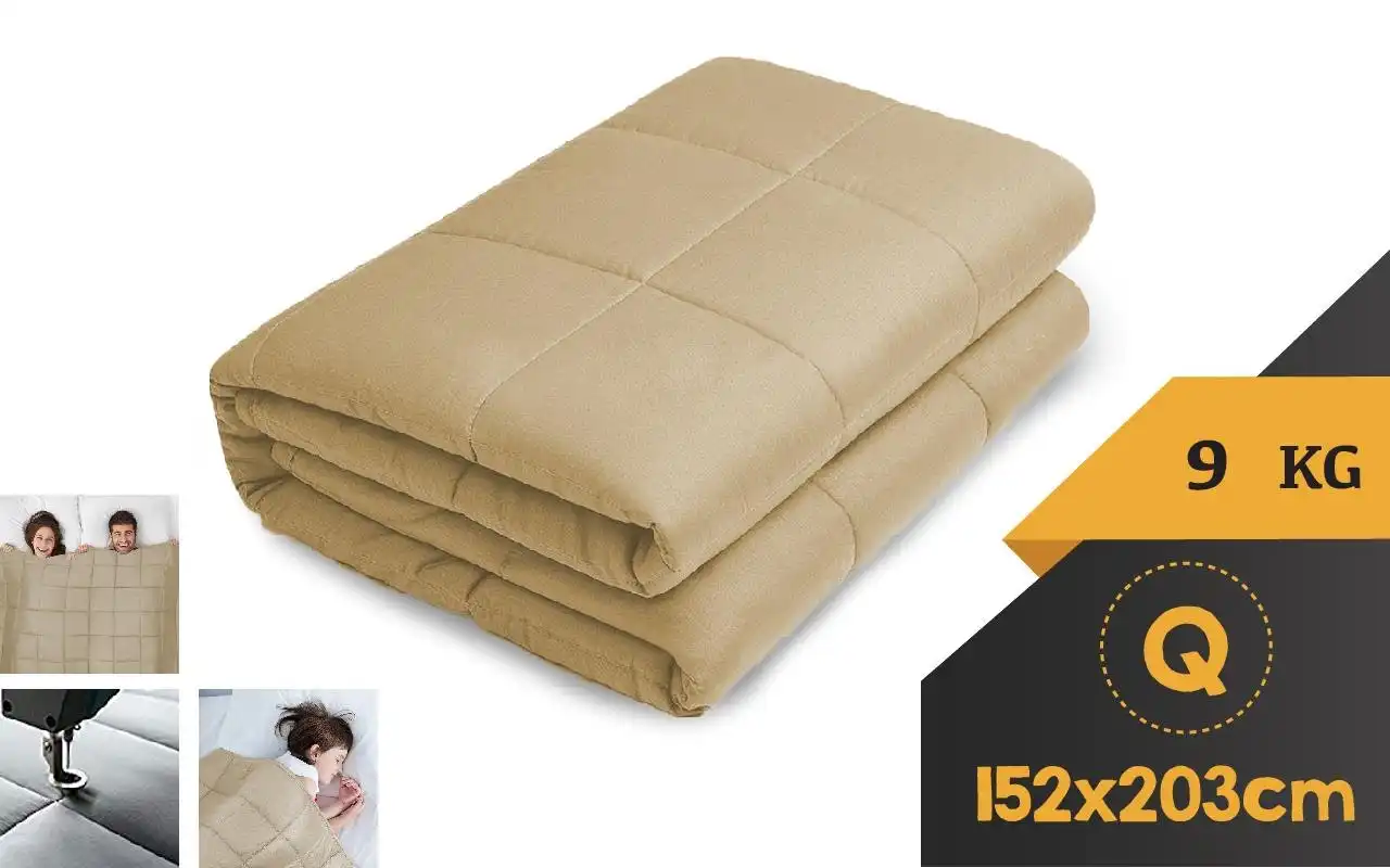 WEIGHTED BLANKET QUEEN Heavy Gravity LINEN 9KG