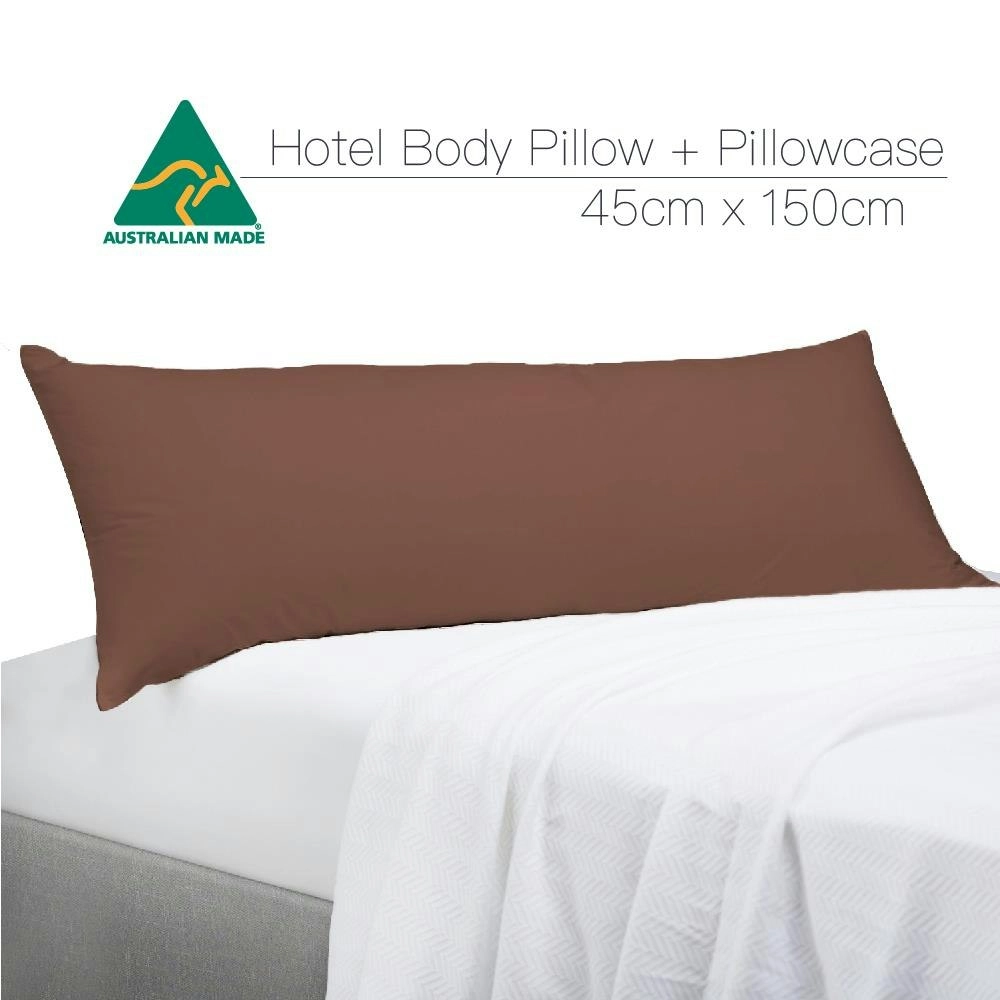 Chocolate Color Aus Made Full Long Body Pillow