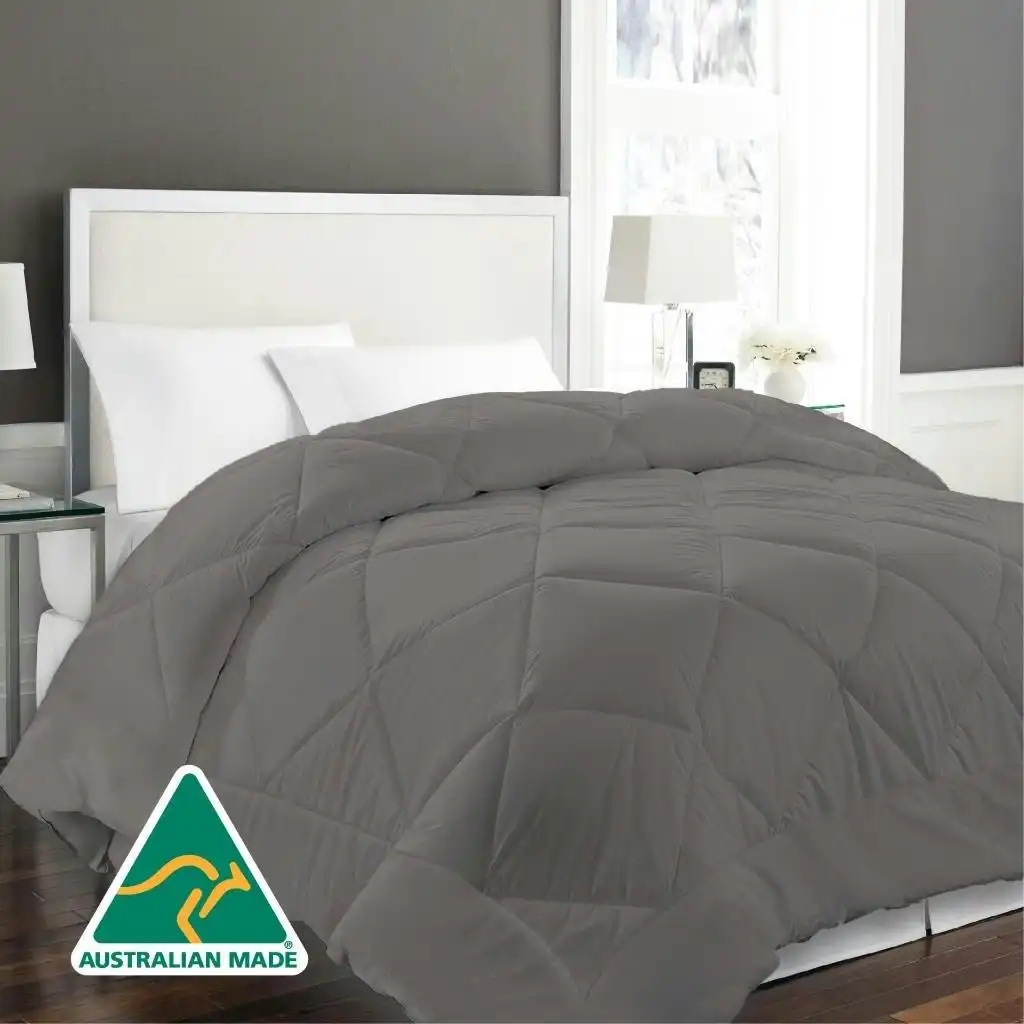 800GSM Aus Made Quality Ultra-Warm Winter Weight Quilt-GREY