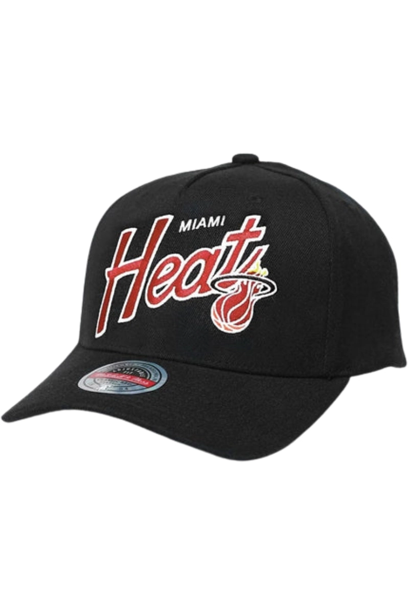 Mitchell & Ness | Mens Nba Red Line Snapback Miami Heat (Black)