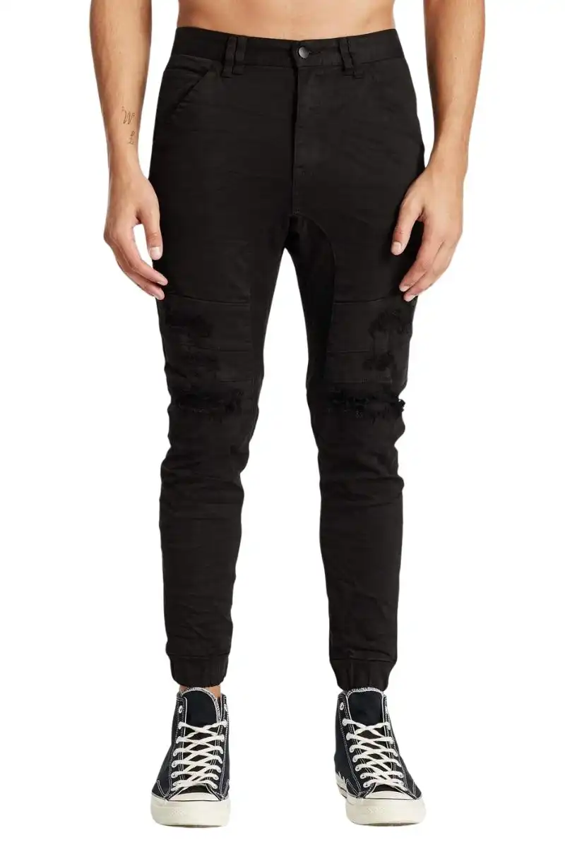 Kiss Chacey KSCY | Mens Hydra Denim Jogger (Jet Black)