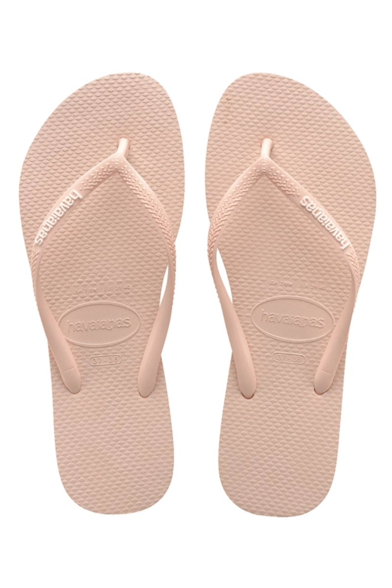 Havaianas | Kids Slim Rubber Logo Thongs (Ballet Rose)