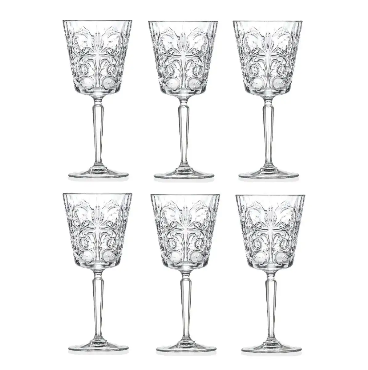 RCR TATTOO WINE GOBLET SET 6 - 290ml