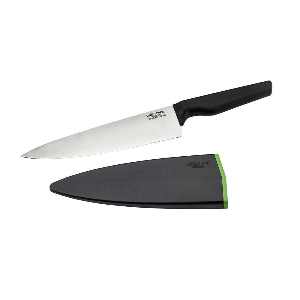 Wiltshire STAYSHARP NEW LOOK 20cm COOK'S KNIFE WITH SHARPENER