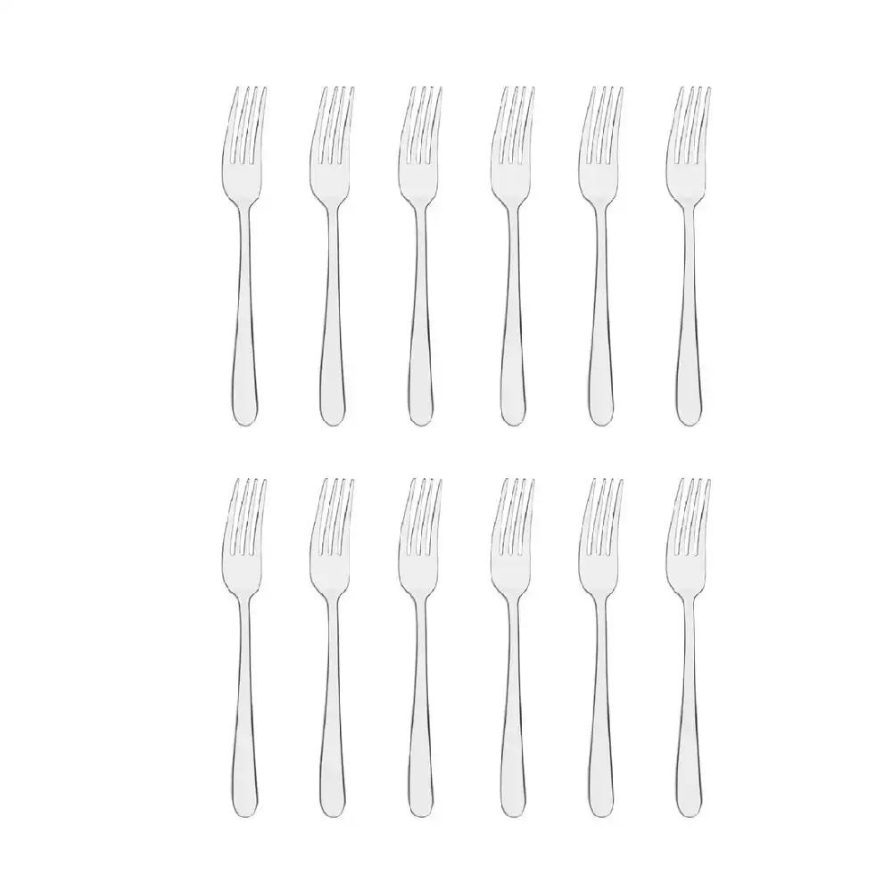 Tablekraft Luxor Stainless Steel Table Fork Set 12