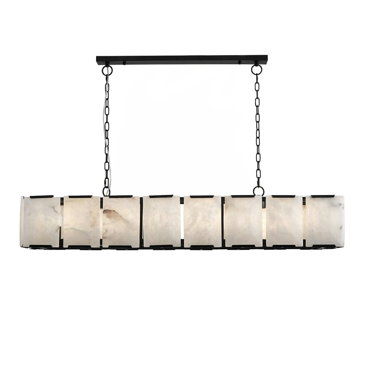 Florence Alabaster Pendant - Linear Black