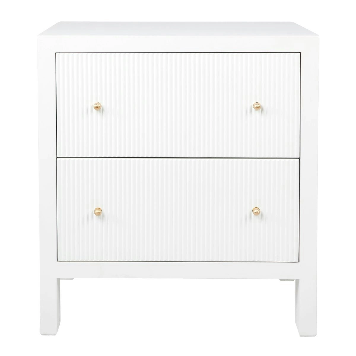 Ariana Bedside Table - Large White