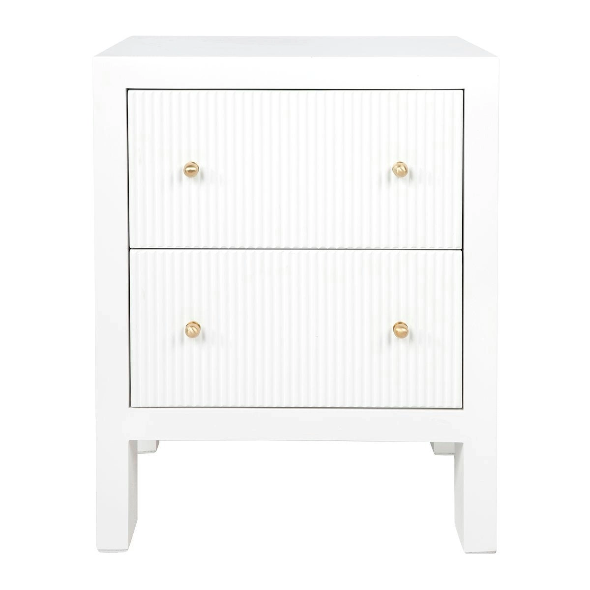 Ariana Bedside Table - Small White