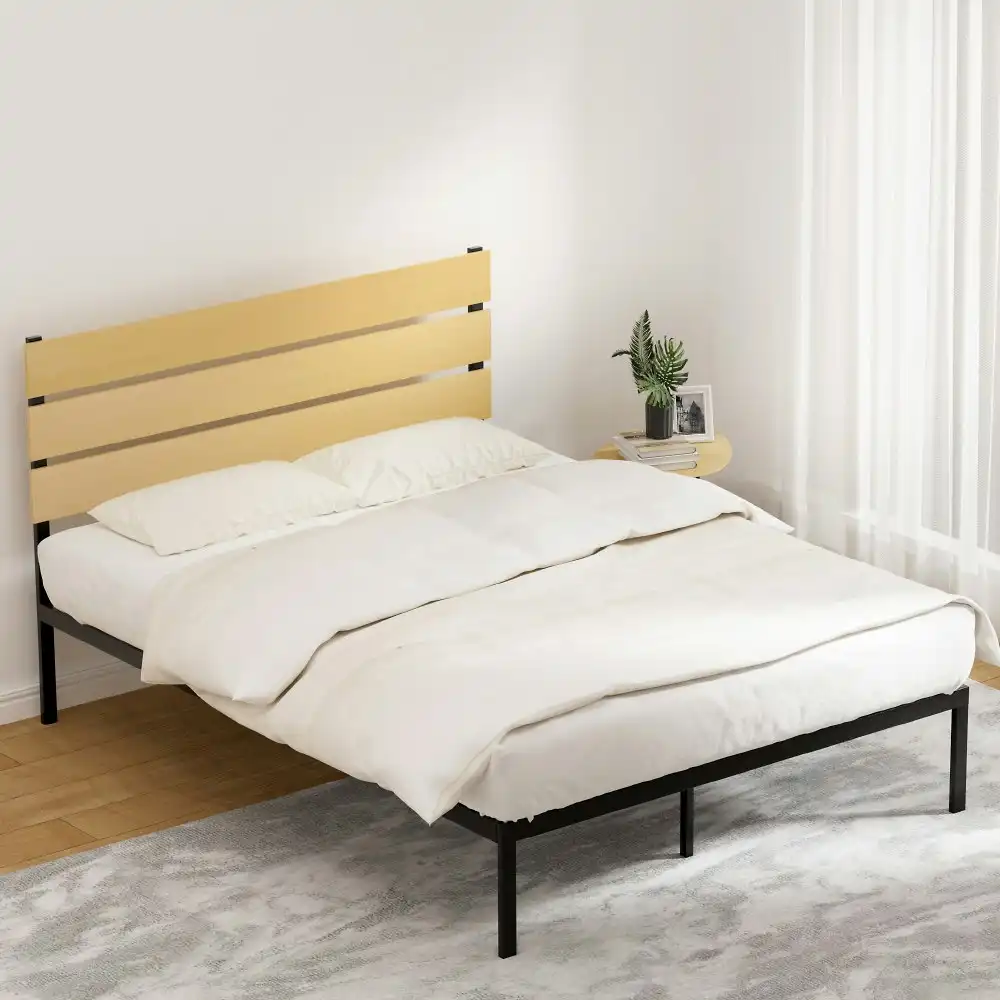 Artiss Bed Frame Queen Size Metal Frame PAULA