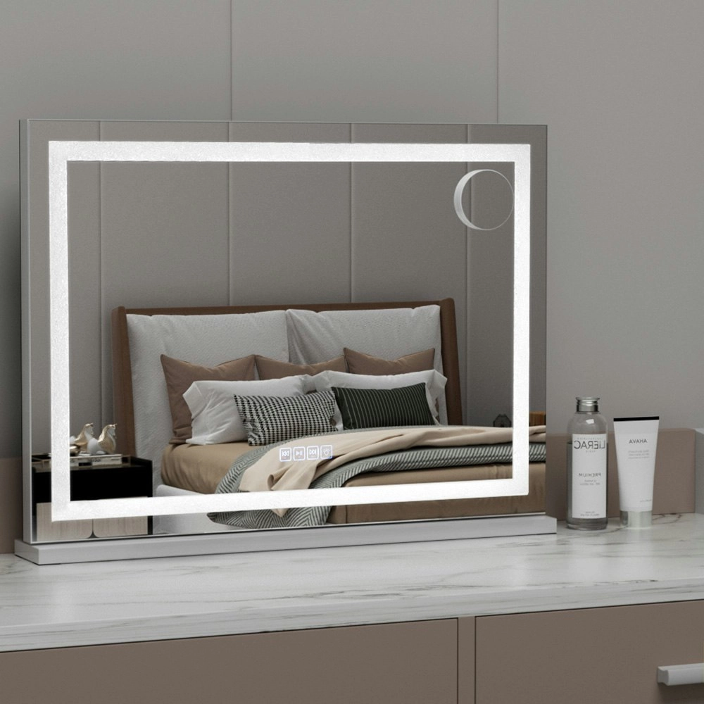 Embellir Bluetooth Makeup Mirror 80x58cm Hollywood Vanity with LED Light Crystal