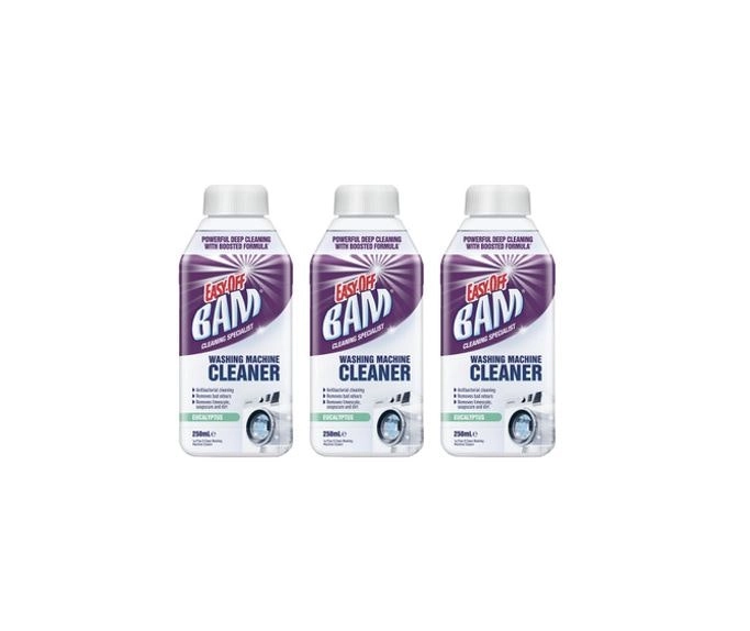 3 Pack Easy-Off Bam Washing Machine Cleaner 250ml