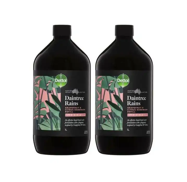 2 Pack Australian Heartland Collection Daintree Rains Handwash 1 L Refill