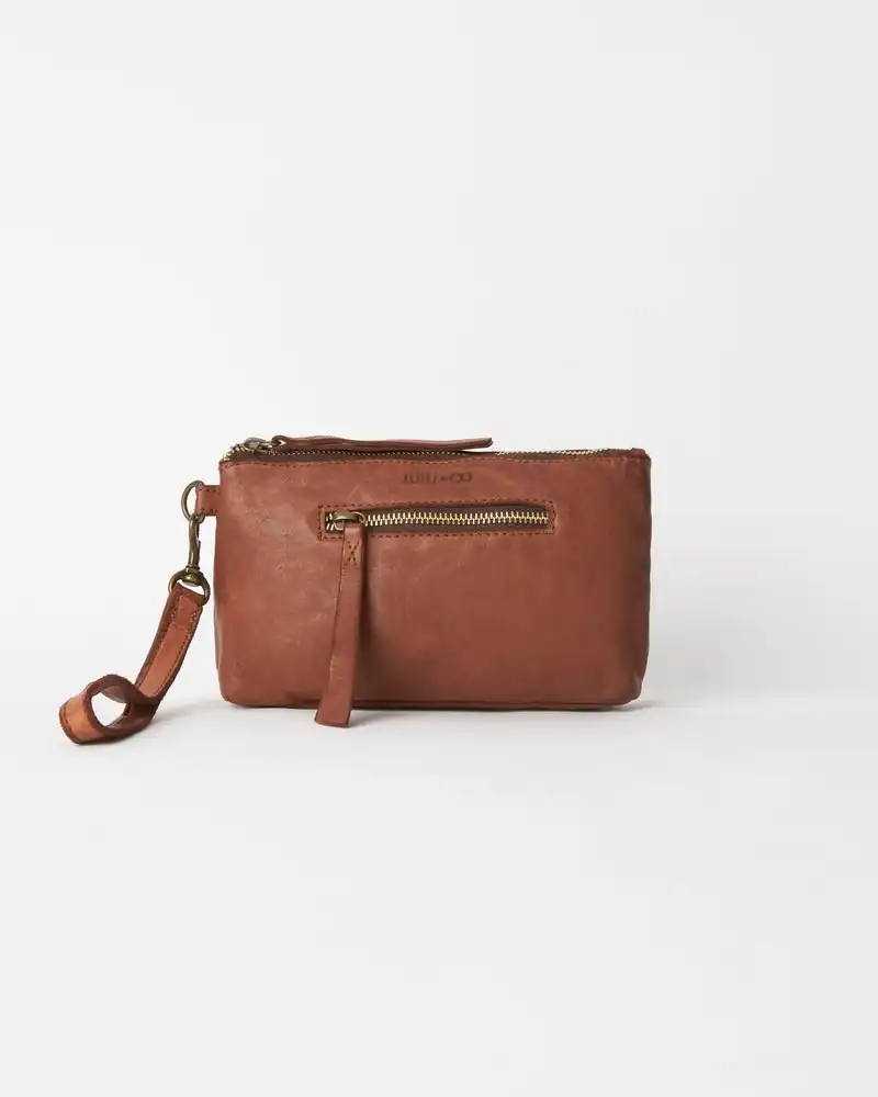 JUJU & CO Small Essential Pouch Cognac