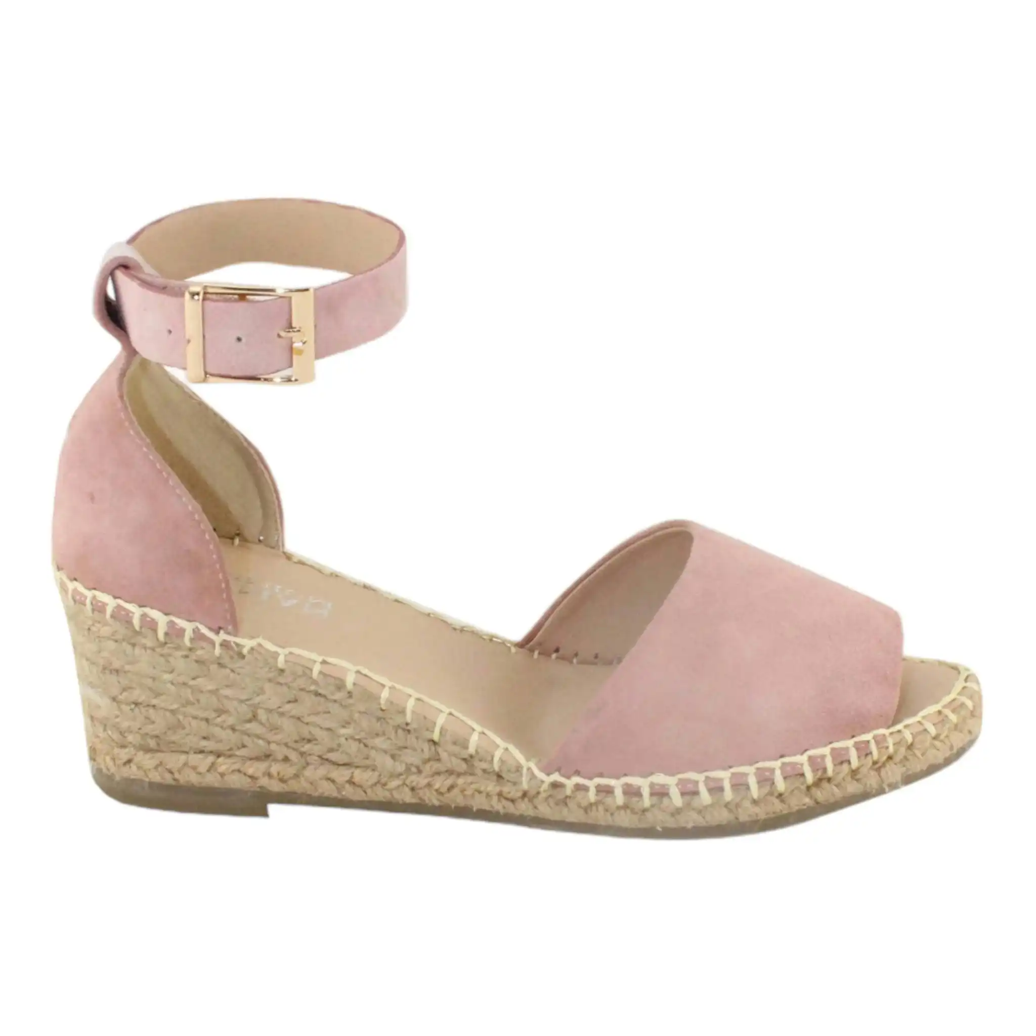 Helen Leather Espadrille Blush