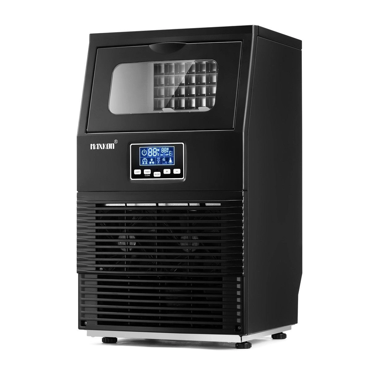 Maxkon  Ice Maker Auto Cleaning With LCD Display Home and Commercial Ice Cube Maker Machine