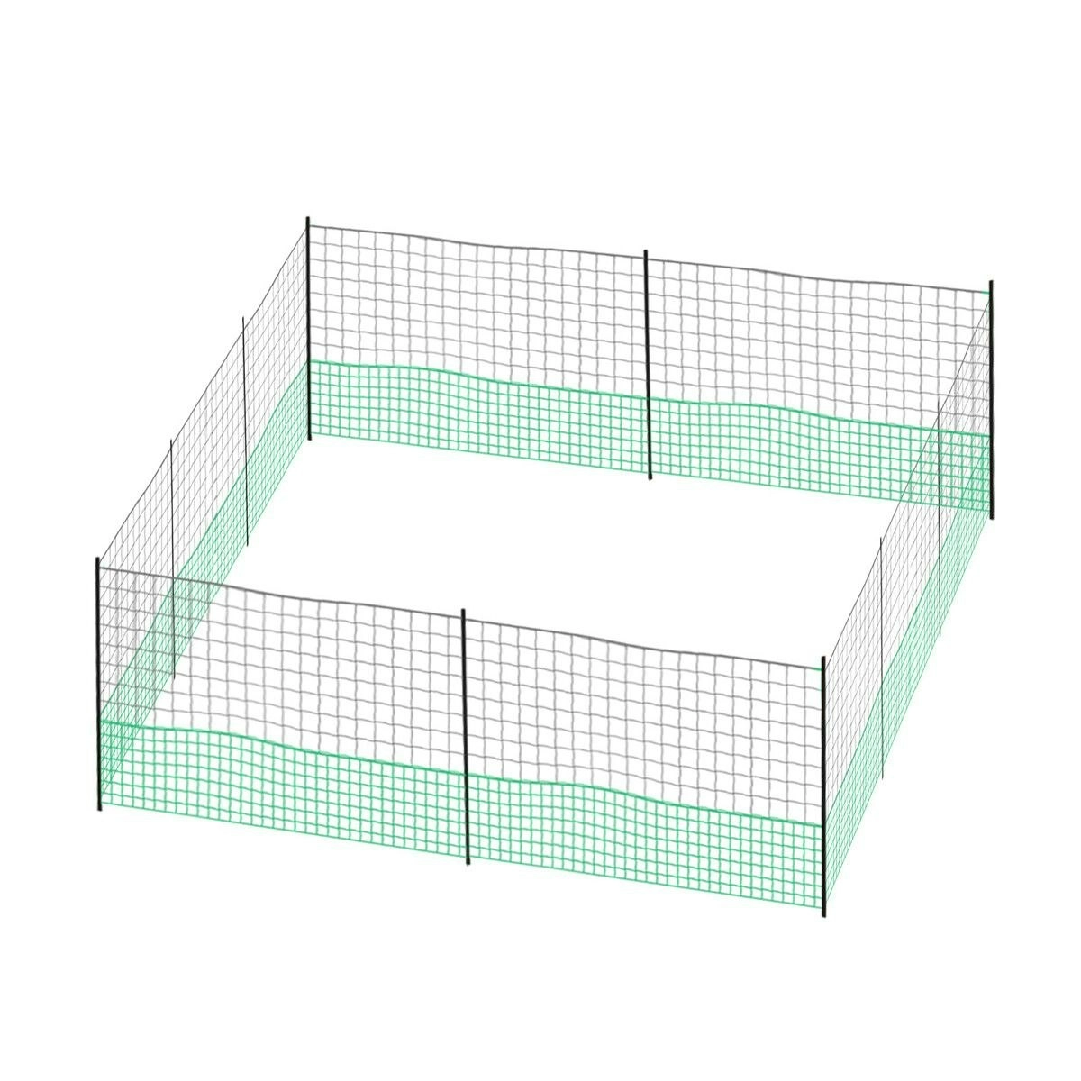 Pet Scene Chicken Coop Run Pen Cage Hen Chook House Fence Enclosure Poultry Mesh Net Hutch Habitat Netting Yard Farm Fencing 2100x125CM