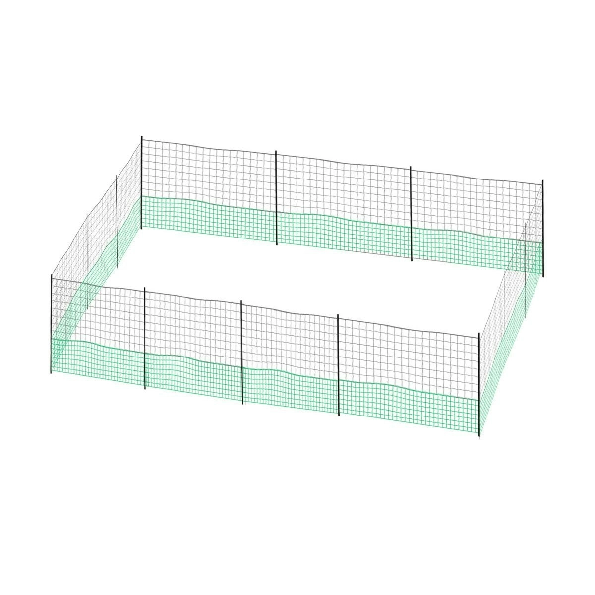 Pet Scene Chicken Coop Cage Pen Run Hen House Chook Fence Poultry Enclosure Mesh Net Hutch Habitat Netting Yard Farm Fencing 3000x125CM