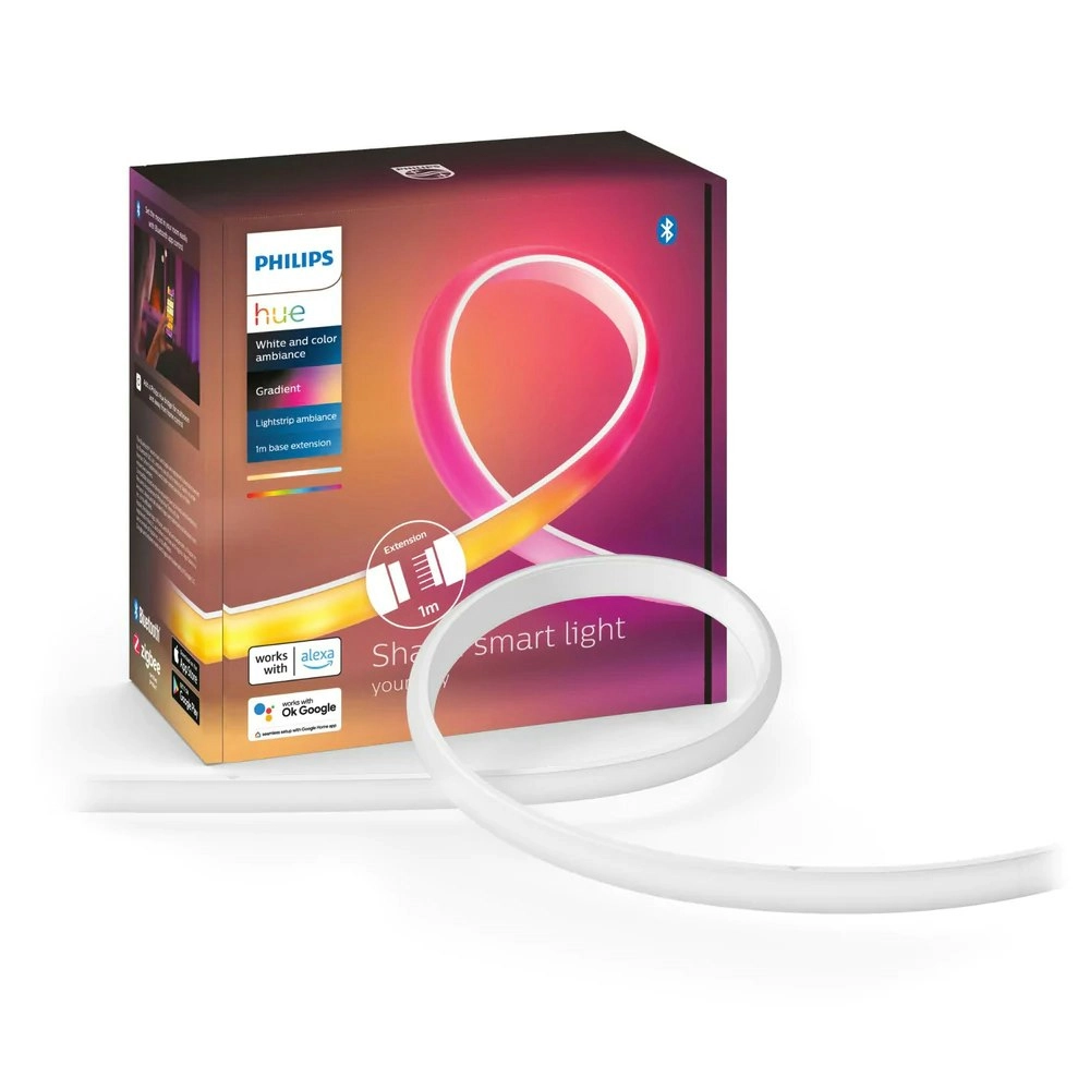 Philips Hue Gradient Lightstrip Extension 1m For Hue Lightstrip Plus WHT/Colour