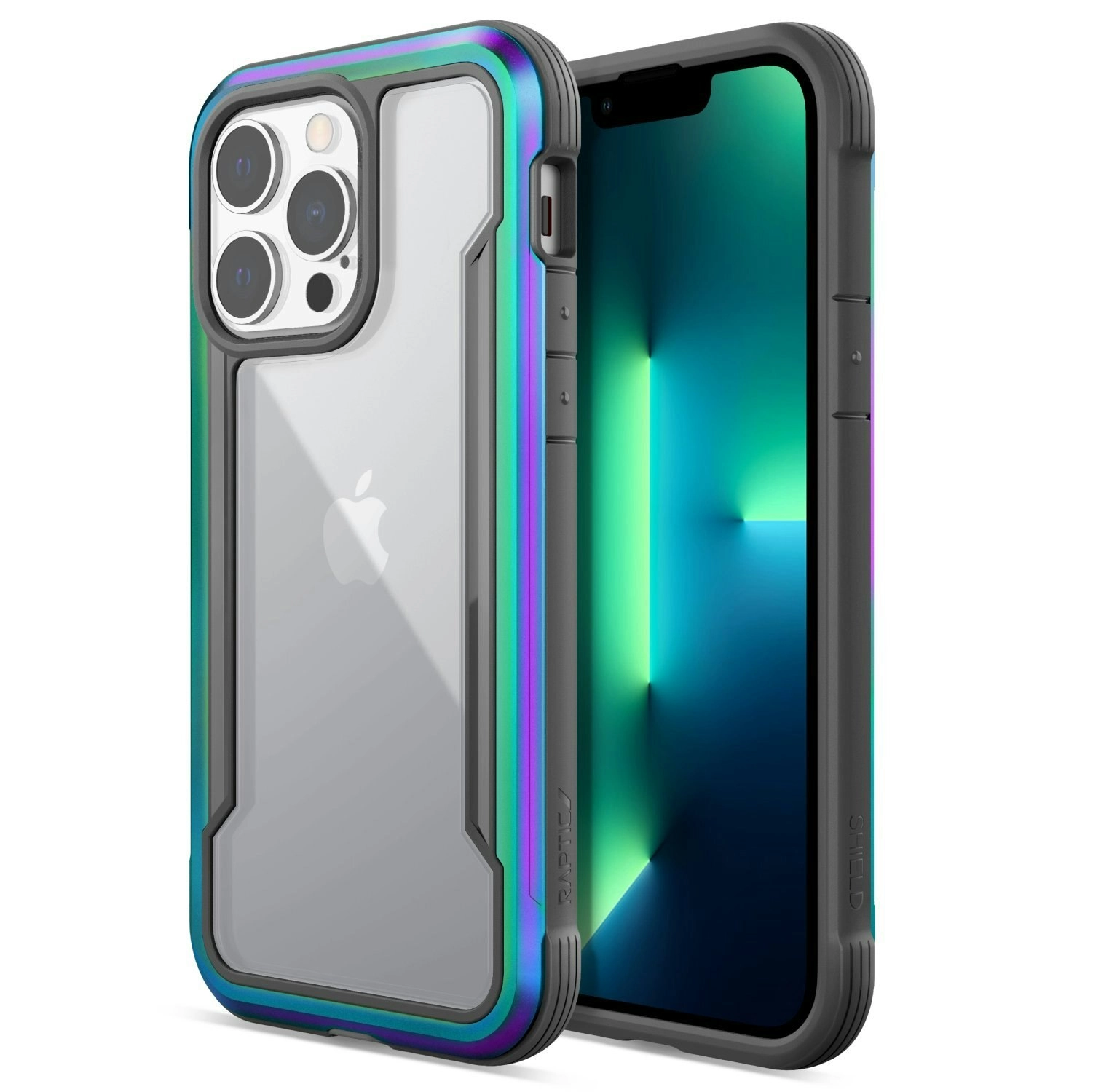 X-Doria Raptic Shield Pro Shockproof Case For Apple iPhone 13 Pro Iridescent