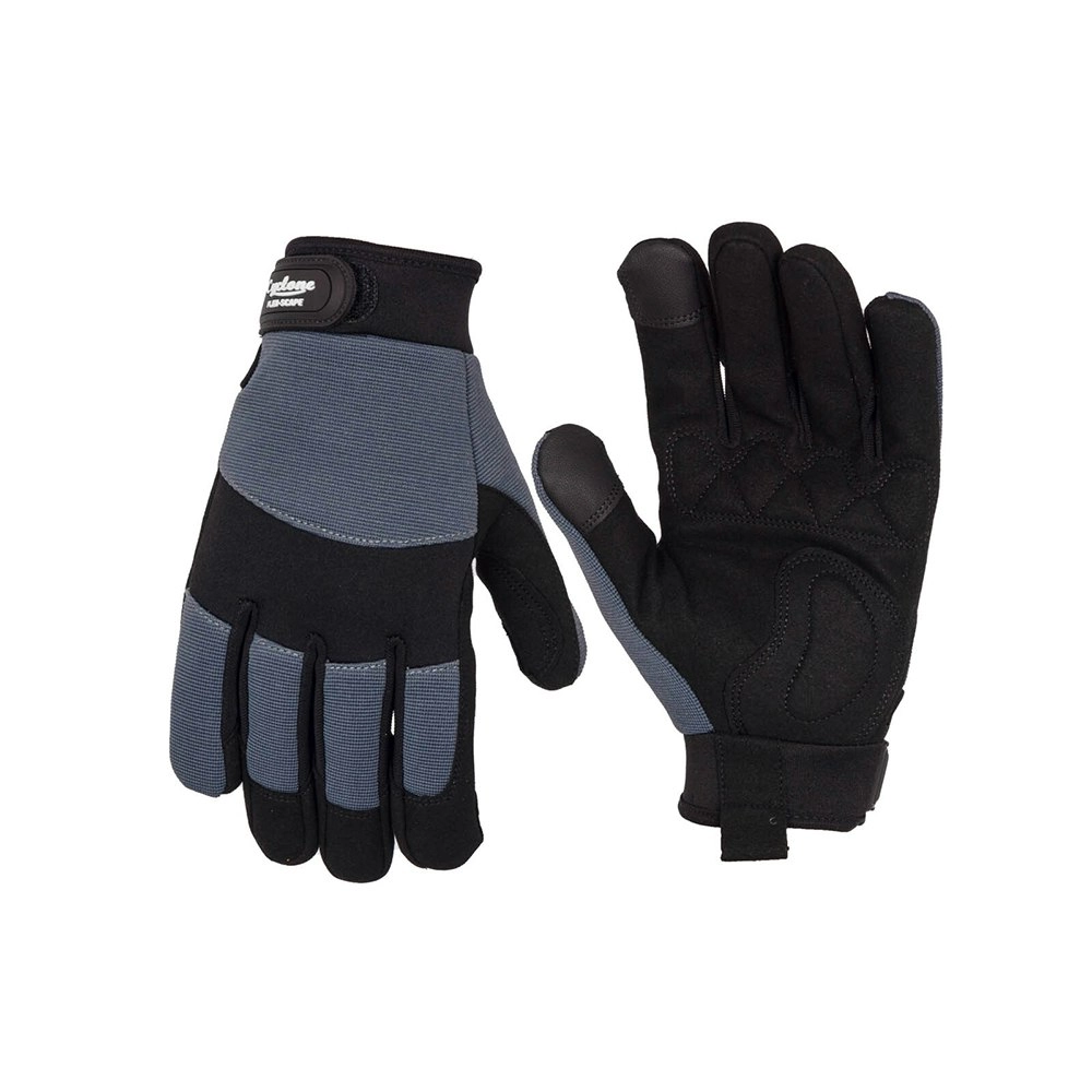 Cyclone Size XL Flexscape Gardening Gloves Synthetic Leather Grey/Black