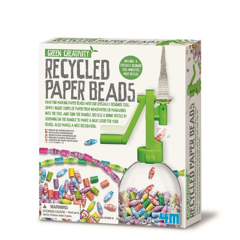 4M Green Creativity Make Your Own DIY Recycled Paper Beads Kids Art/Craft 5y+