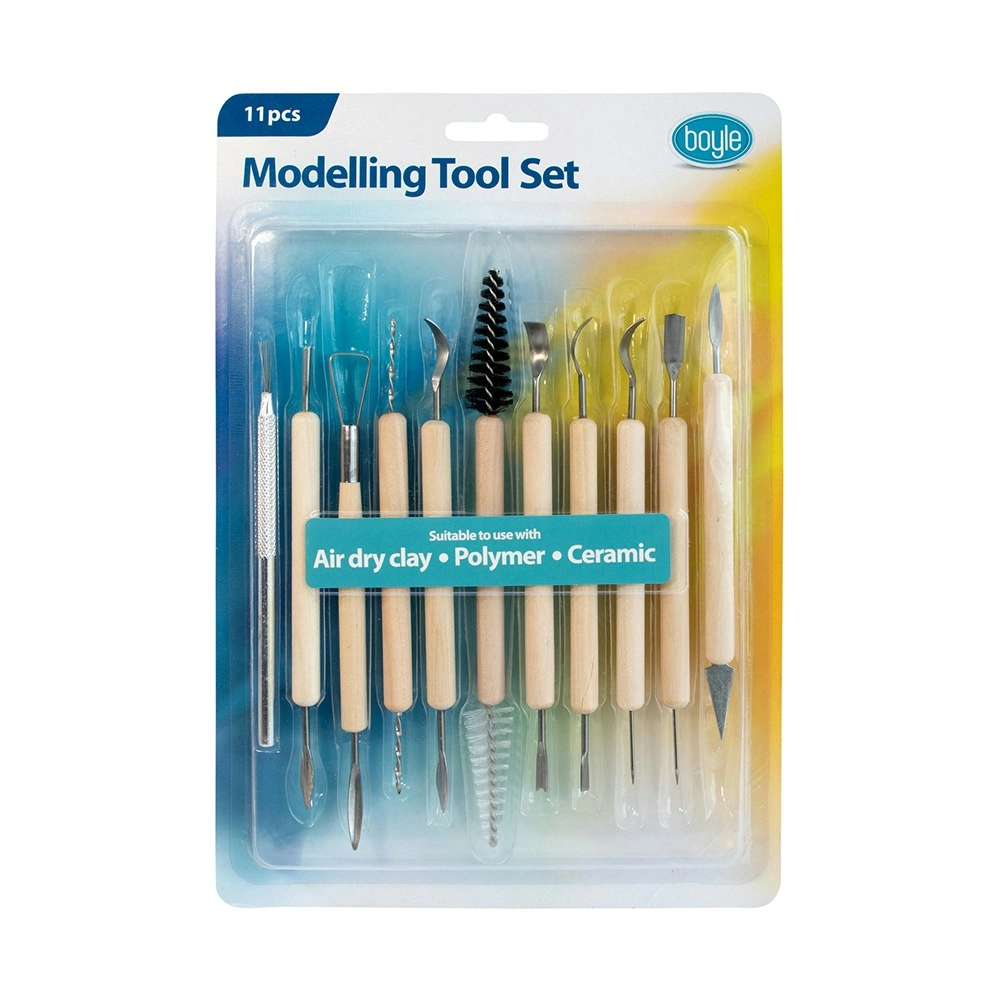 11pc Boyle 28.4cm Modelling Tool Set Clay/Ceramic Sculpting/Carving Materials 6+