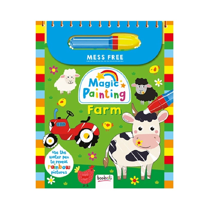 Bookoli Magic Painting Farm Paint Art And Craft Book Kids/Childrens Activity