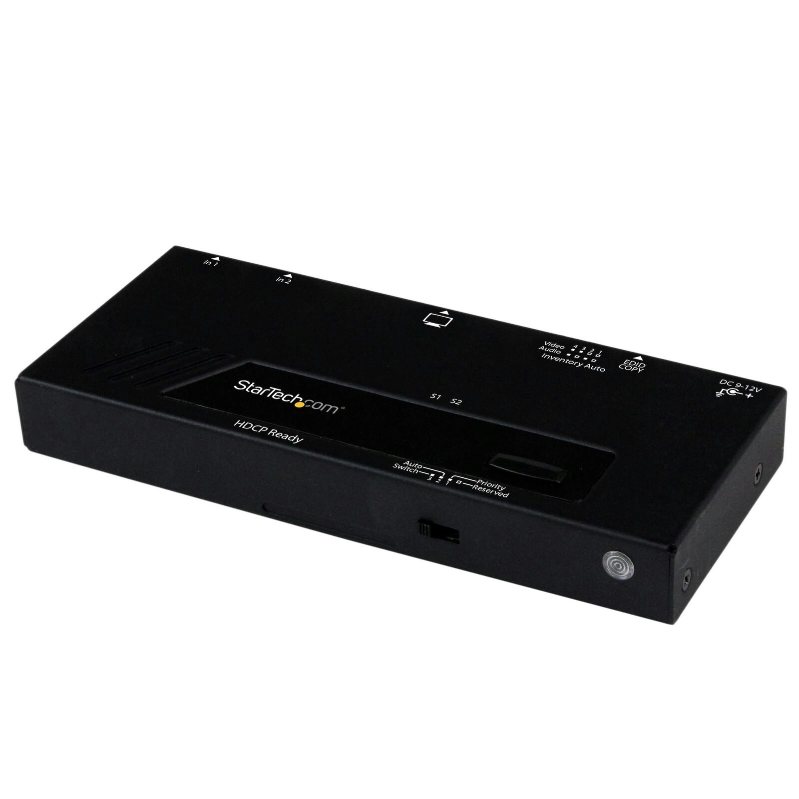 Star Tech 1080p 2 Port HDMI Switch Box w/ Automatic/Priority Switching + Remote