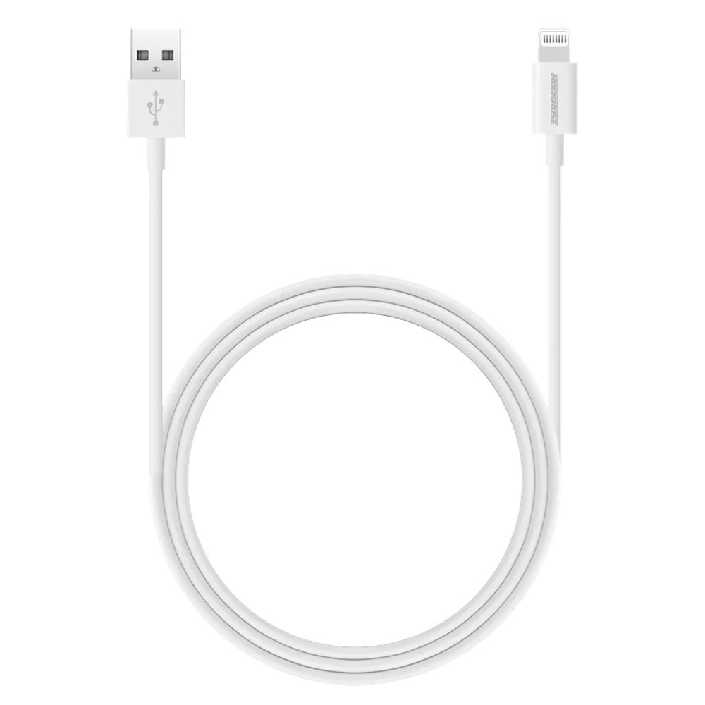 RockRose Ivory AL 1m 2.4A USB-A to Lightning MFI-Certified Cable For Apple