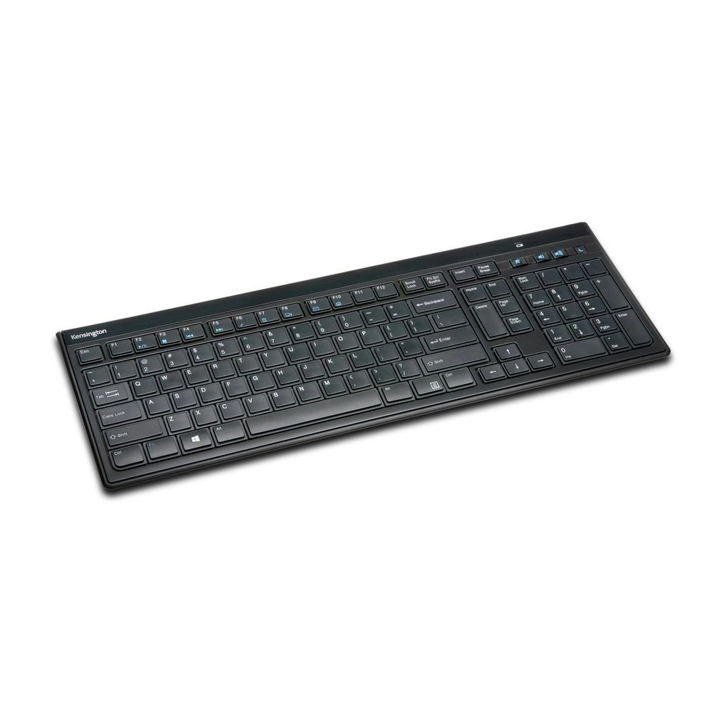 Kensington Slim Type Wireless Keyboard w/USB Dongle For Laptop/PC Computer Black