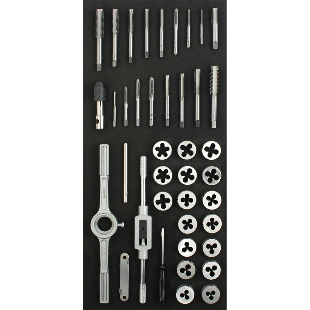 39pc Ampro Heavy Duty Tap and Die Set Imperial Threading Tool Set TS45922