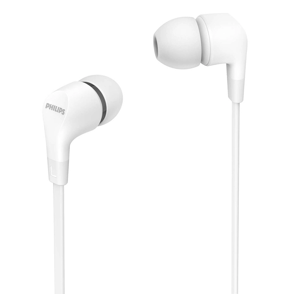 Philips Upbeat Series 1000 In-Ear Wired Headphones w/ Built-In Mic/3.5mm White