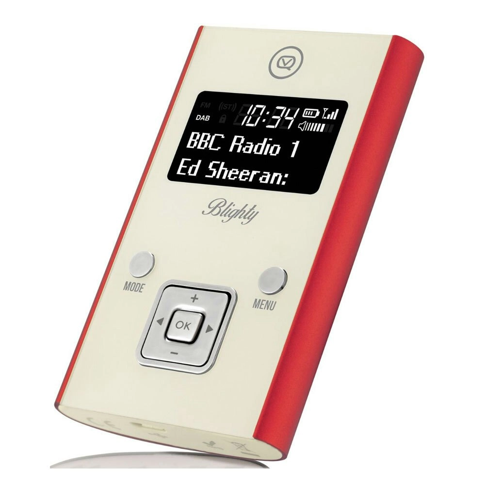 View Quest Blighty DAB+ Pocket Digital FM Radio/DAB Red