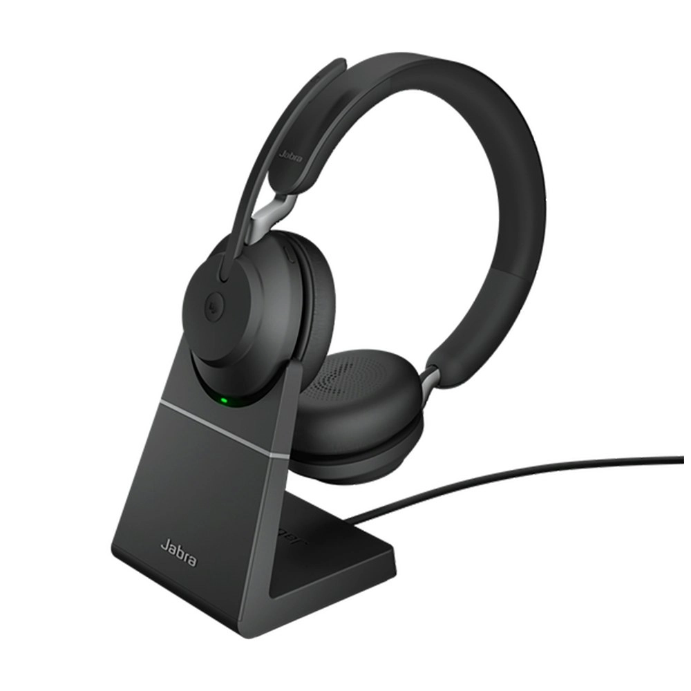 Jabra Wireless Evolve2 65 MS Stereo Bluetooth Headset Charge Stand/USB-A Dongle